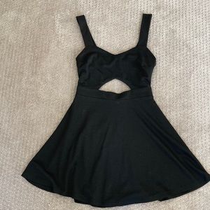 Gently worn small black cutout dress